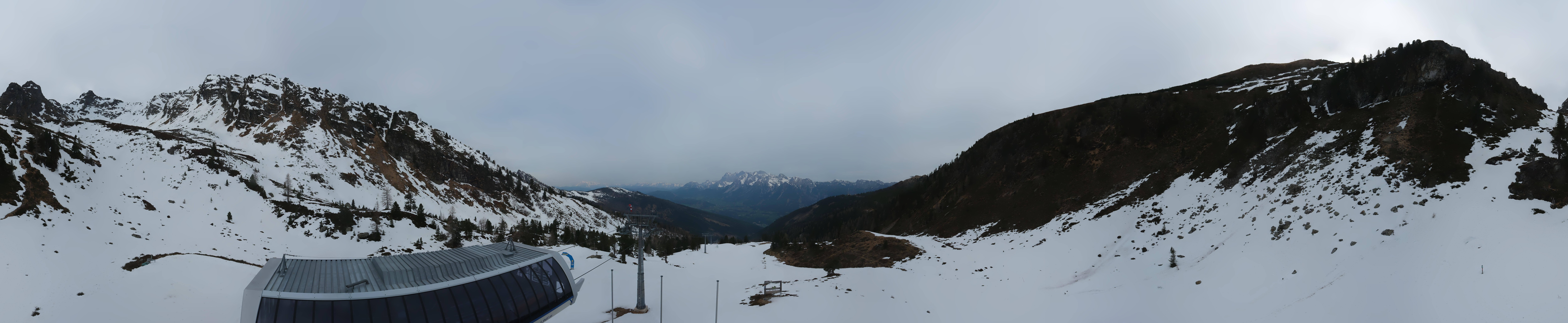 Archived image Webcam Hauser Kaibling, Styria - View towards Schladminger Tauern