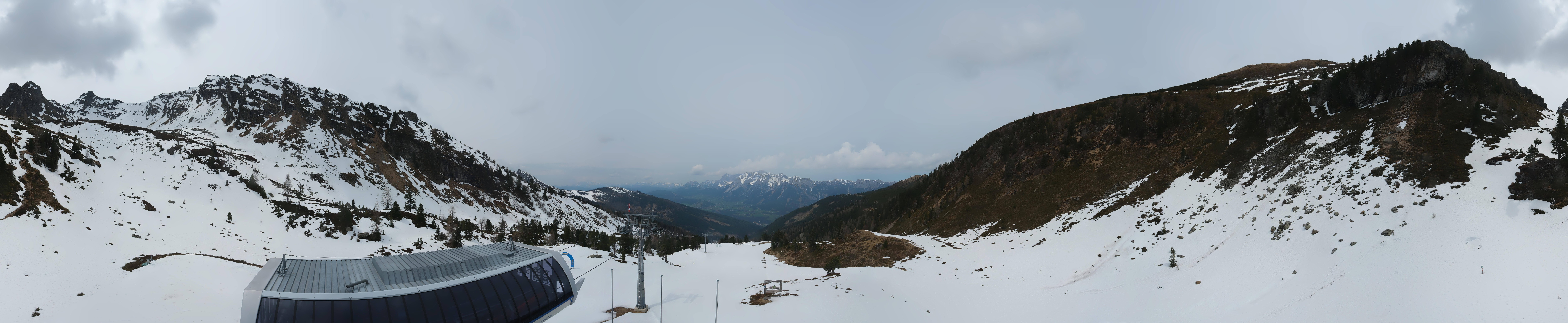 Archived image Webcam Hauser Kaibling, Styria - View towards Schladminger Tauern