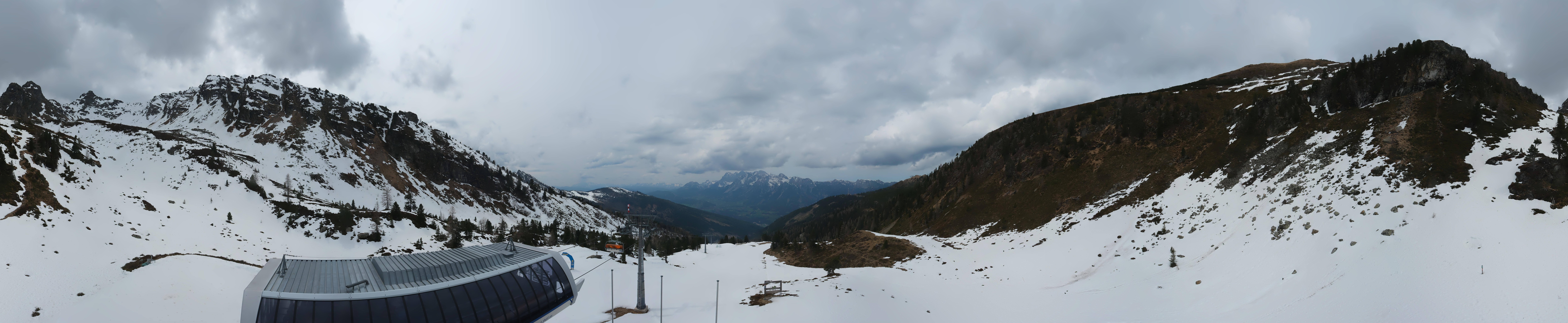 Archived image Webcam Hauser Kaibling, Styria - View towards Schladminger Tauern