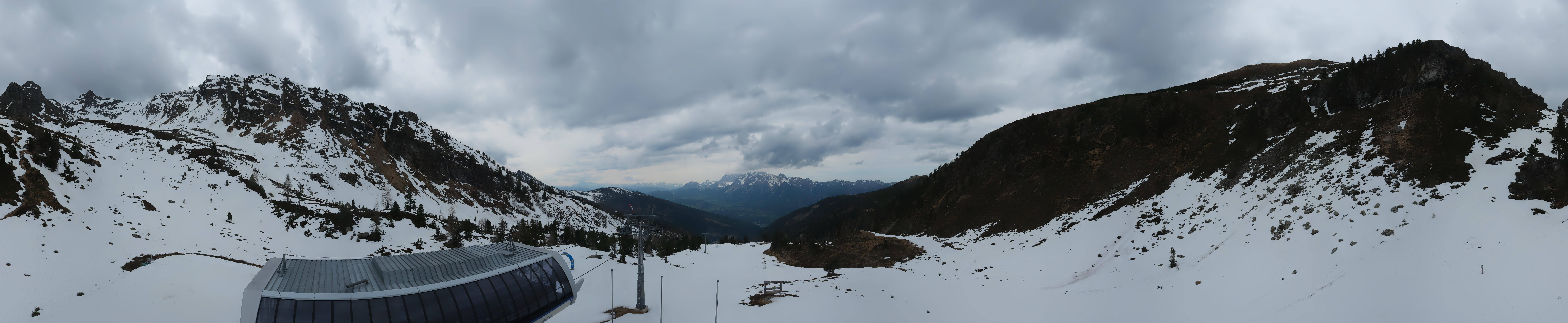 Archived image Webcam Hauser Kaibling, Styria - View towards Schladminger Tauern
