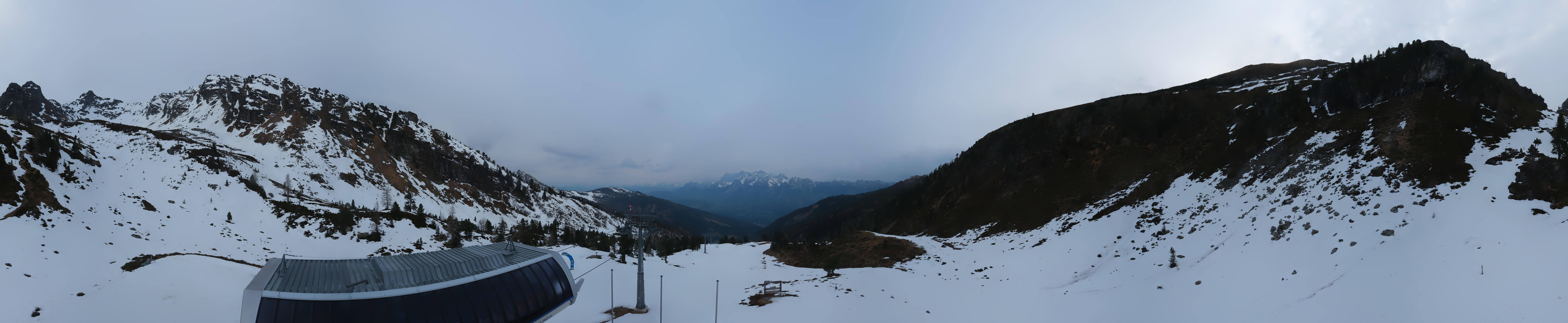 Archived image Webcam Hauser Kaibling, Styria - View towards Schladminger Tauern