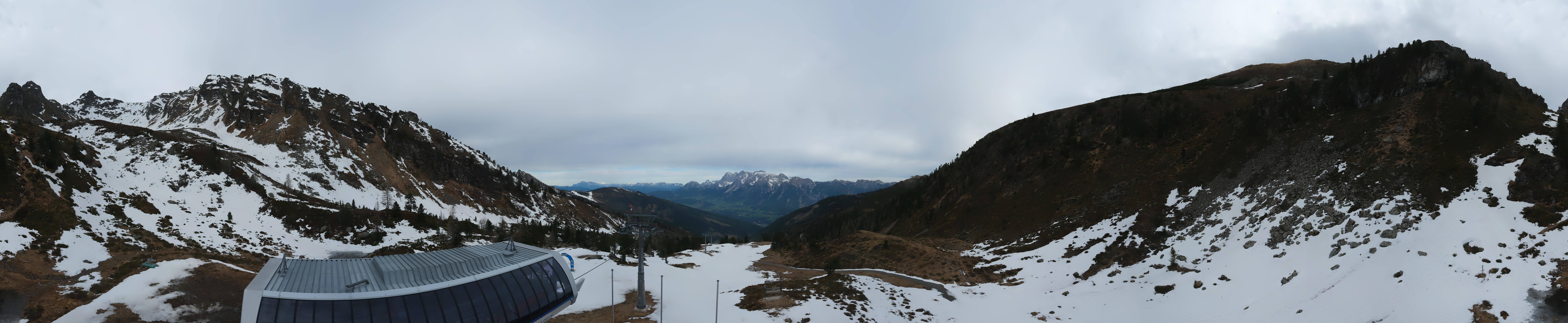 Archived image Webcam Hauser Kaibling, Styria - View towards Schladminger Tauern