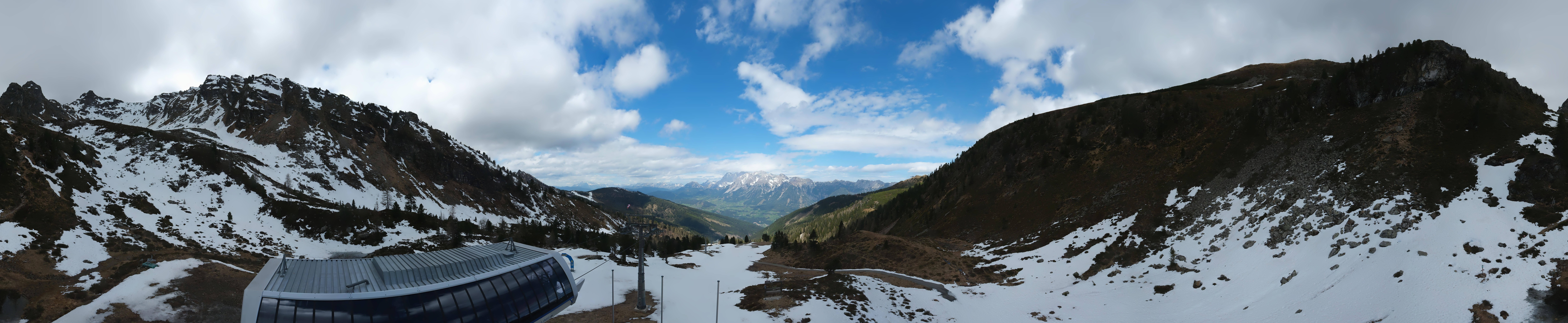 Archived image Webcam Hauser Kaibling, Styria - View towards Schladminger Tauern