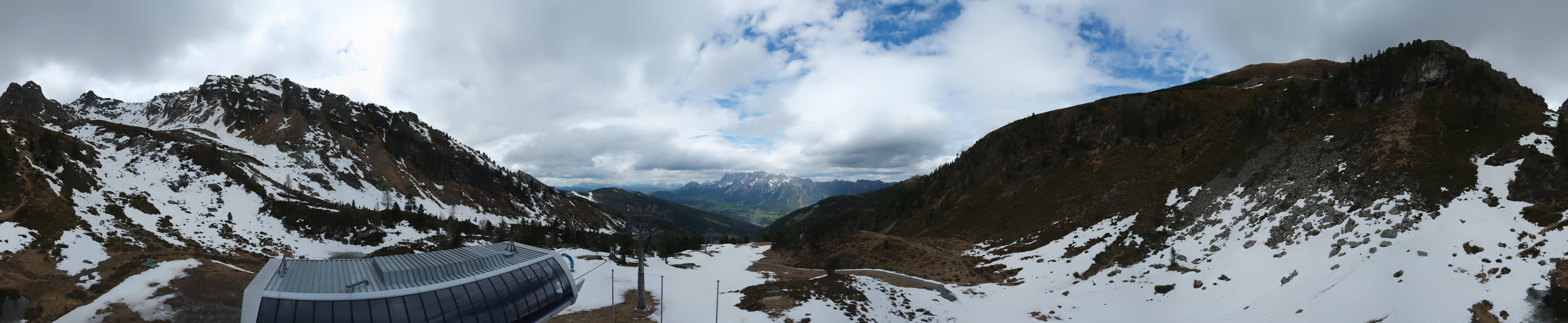 Archived image Webcam Hauser Kaibling, Styria - View towards Schladminger Tauern