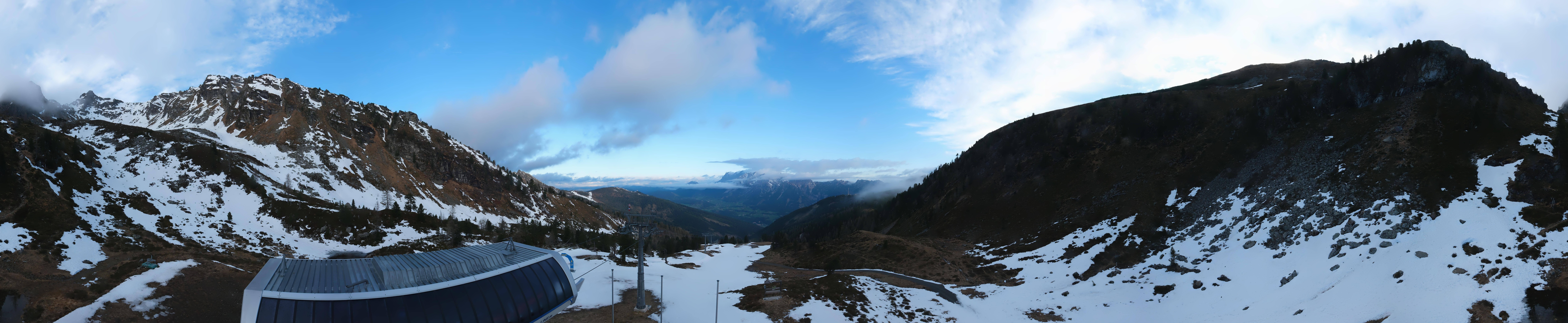 Archived image Webcam Hauser Kaibling, Styria - View towards Schladminger Tauern
