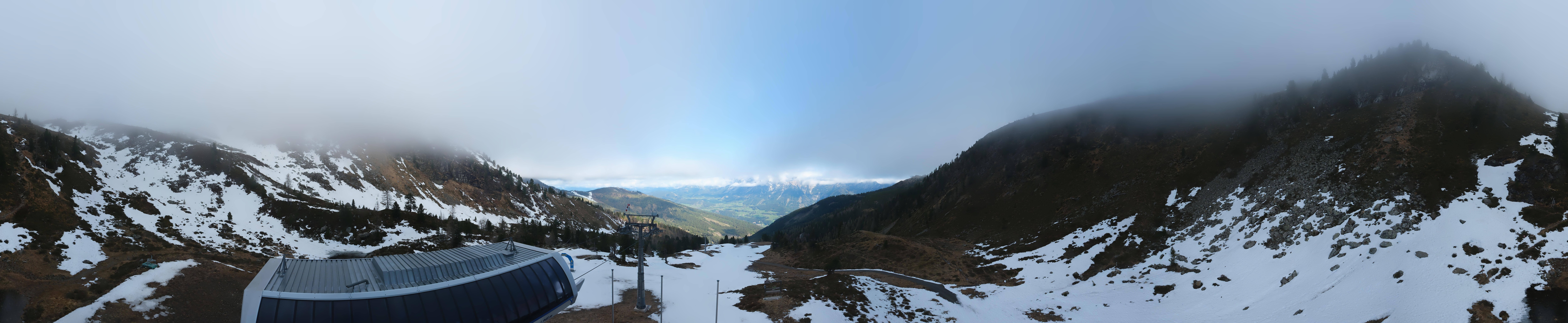 Archived image Webcam Hauser Kaibling, Styria - View towards Schladminger Tauern