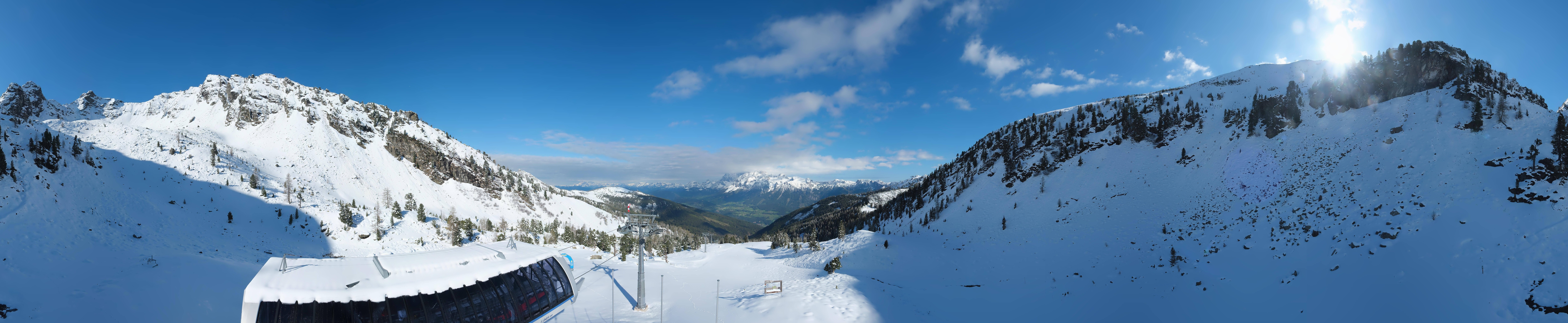 Archived image Webcam Hauser Kaibling, Styria - View towards Schladminger Tauern