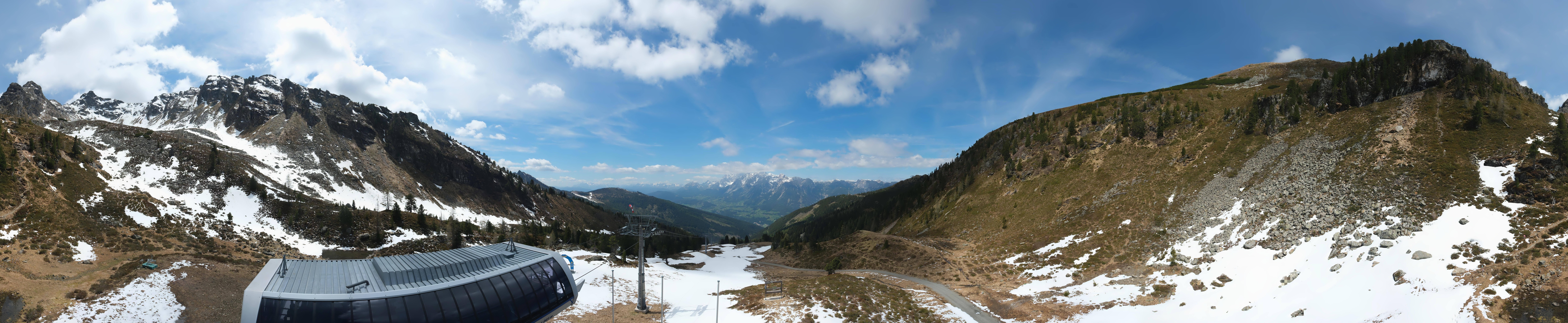 Archived image Webcam Hauser Kaibling, Styria - View towards Schladminger Tauern