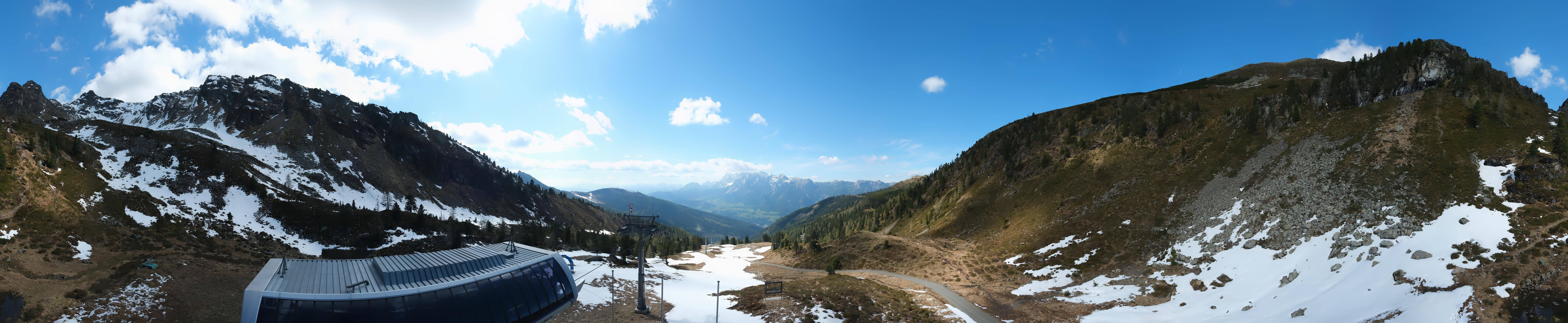 Archived image Webcam Hauser Kaibling, Styria - View towards Schladminger Tauern
