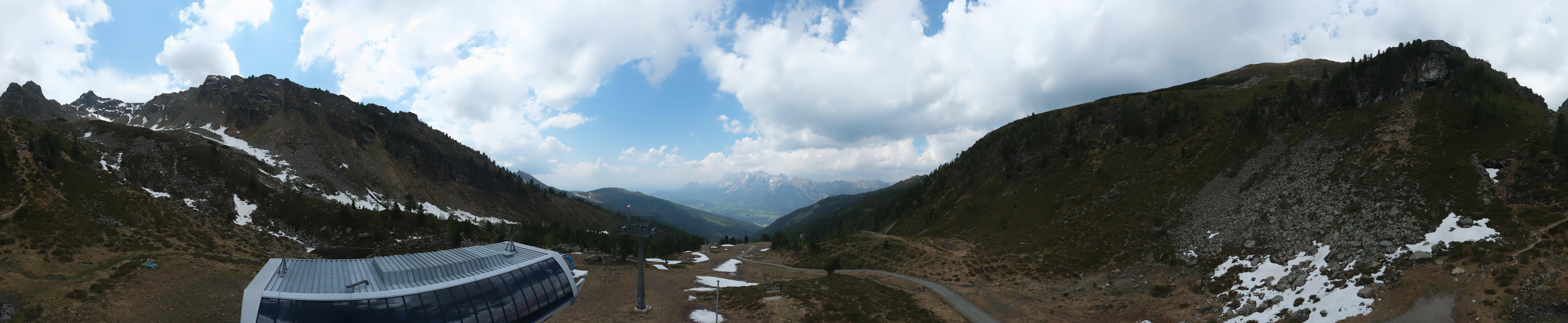 Archived image Webcam Hauser Kaibling, Styria - View towards Schladminger Tauern