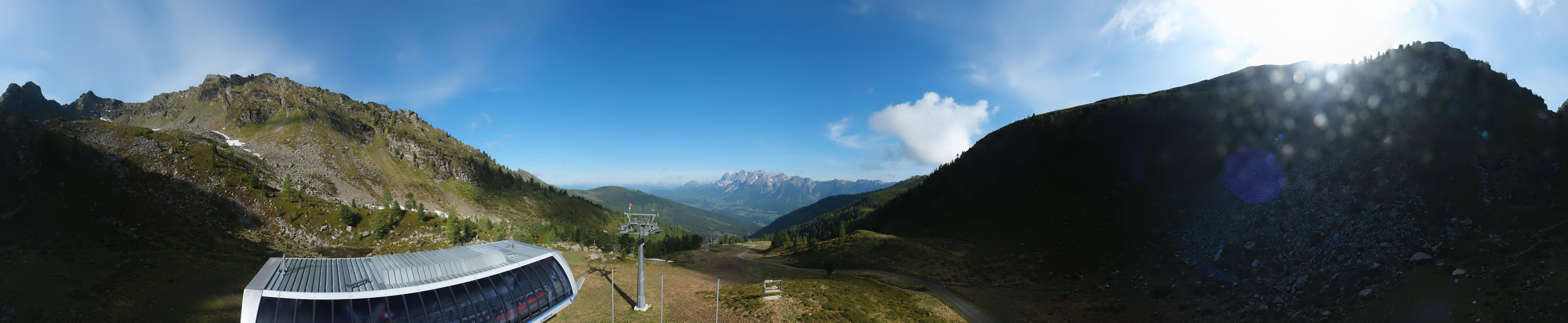 Archived image Webcam Hauser Kaibling, Styria - View towards Schladminger Tauern