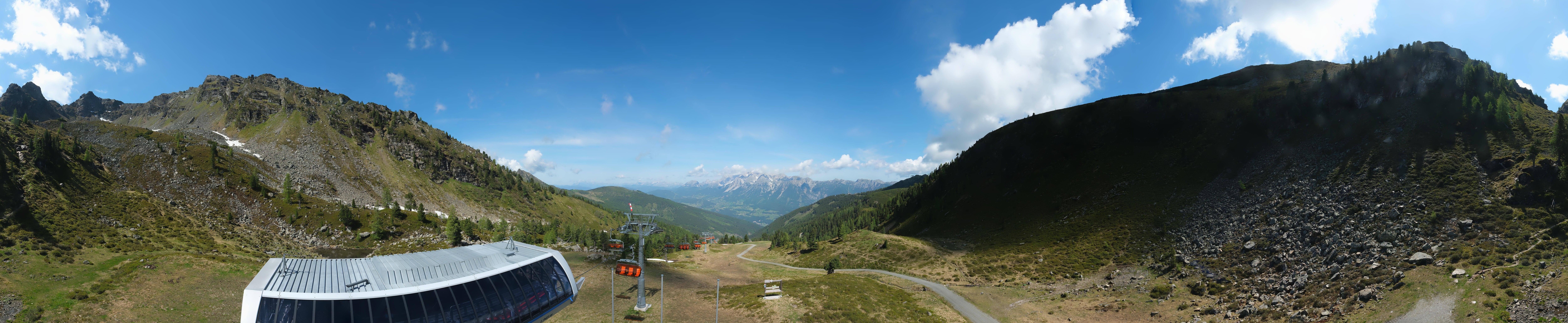 Archived image Webcam Hauser Kaibling, Styria - View towards Schladminger Tauern