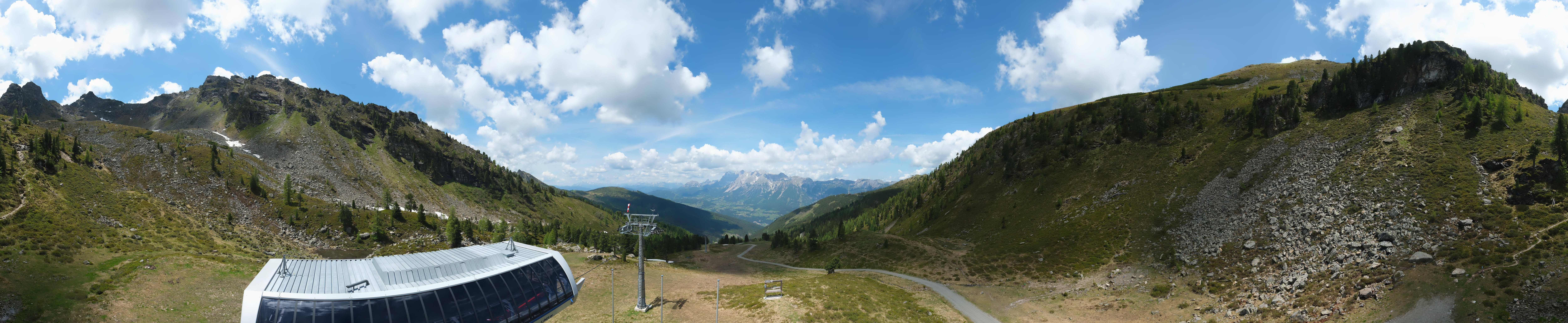 Archived image Webcam Hauser Kaibling, Styria - View towards Schladminger Tauern