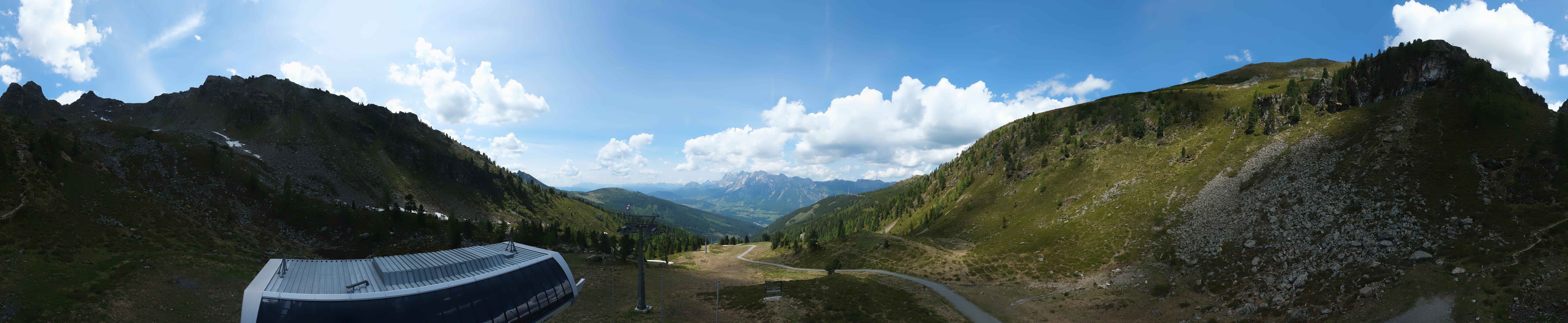 Archived image Webcam Hauser Kaibling, Styria - View towards Schladminger Tauern