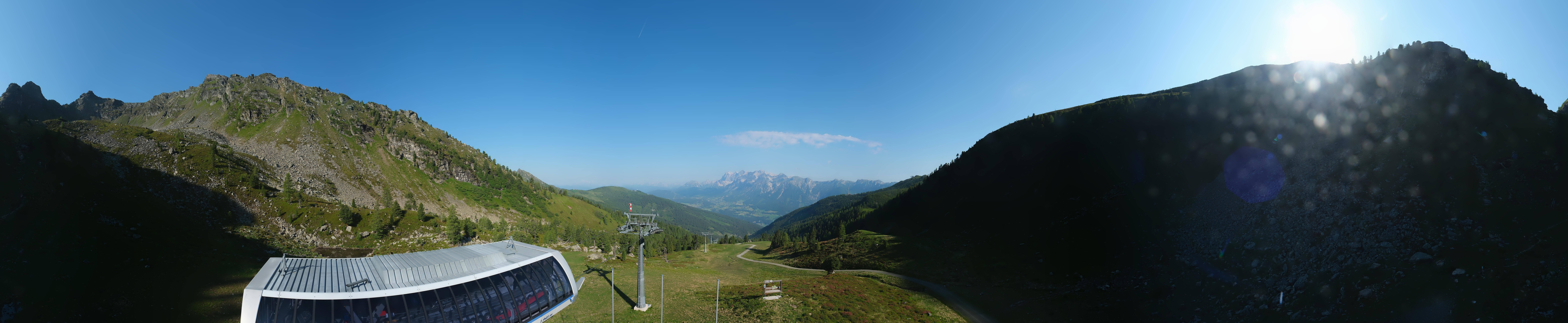 Archived image Webcam Hauser Kaibling, Styria - View towards Schladminger Tauern