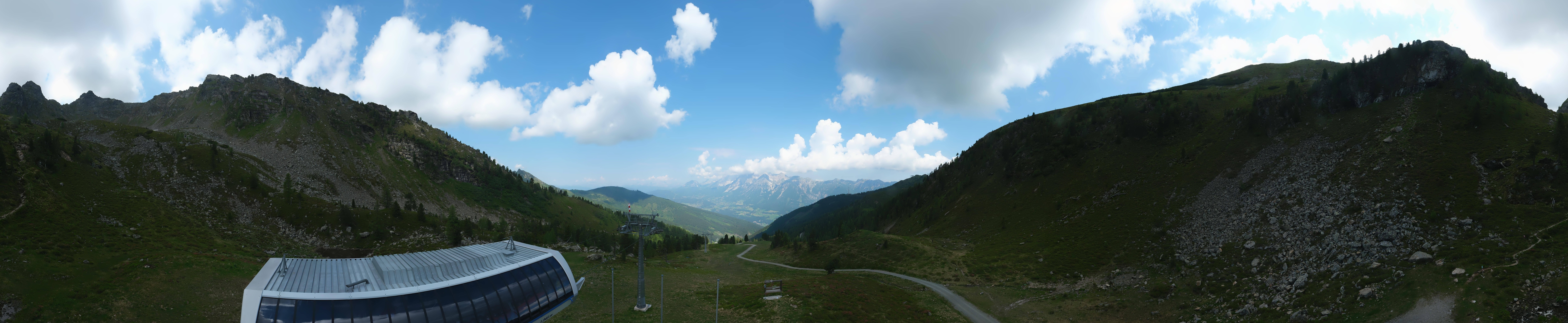 Archived image Webcam Hauser Kaibling, Styria - View towards Schladminger Tauern