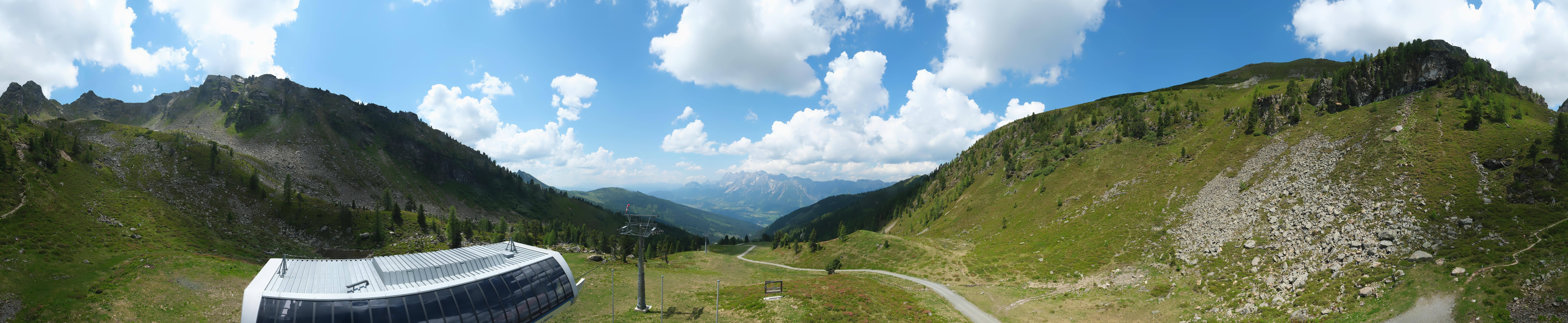 Archived image Webcam Hauser Kaibling, Styria - View towards Schladminger Tauern