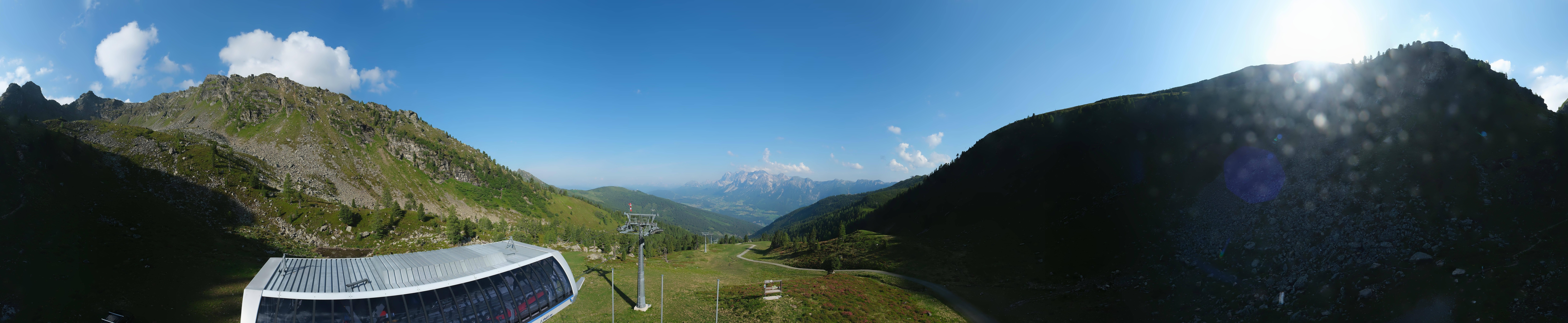Archived image Webcam Hauser Kaibling, Styria - View towards Schladminger Tauern