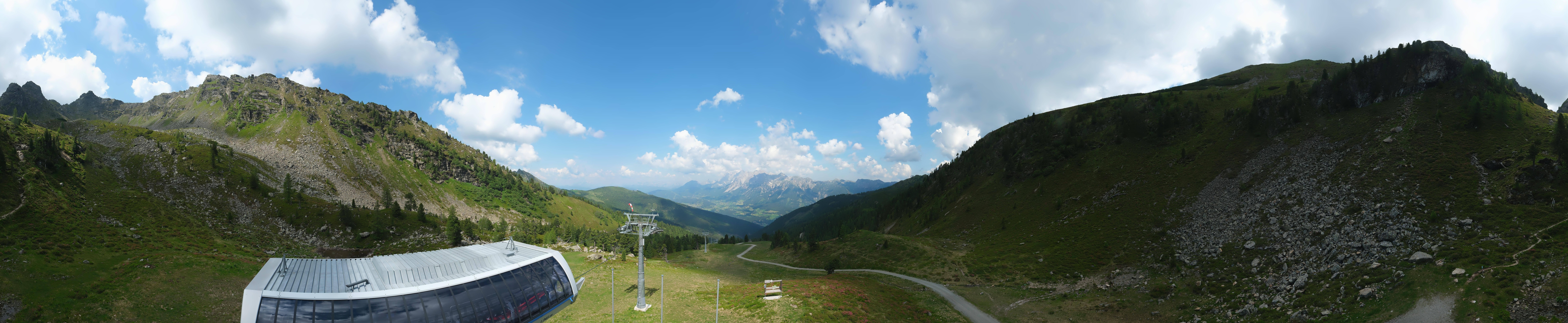 Archived image Webcam Hauser Kaibling, Styria - View towards Schladminger Tauern