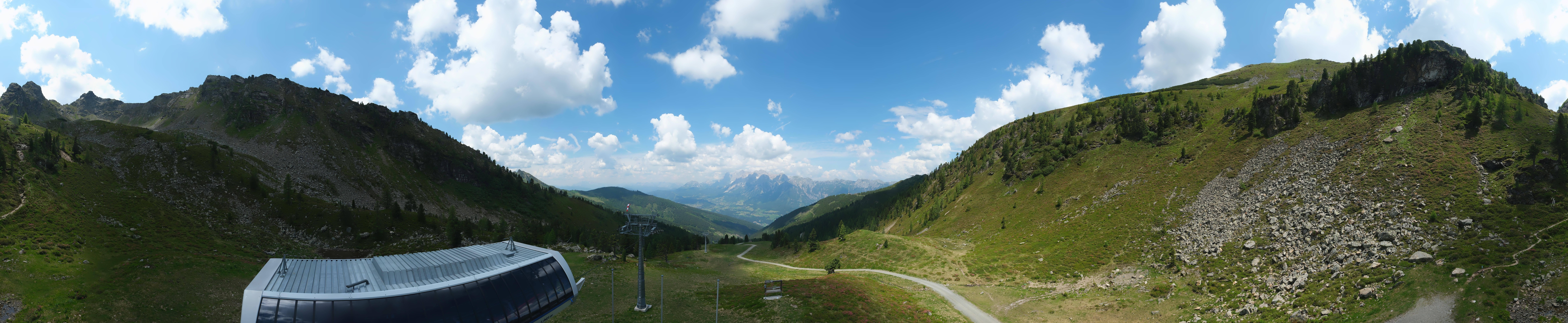 Archived image Webcam Hauser Kaibling, Styria - View towards Schladminger Tauern