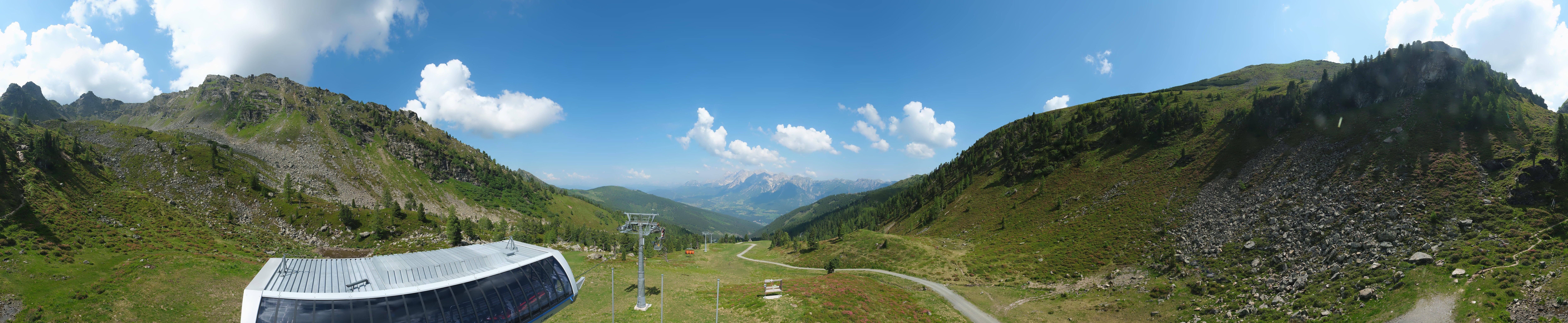 Archived image Webcam Hauser Kaibling, Styria - View towards Schladminger Tauern