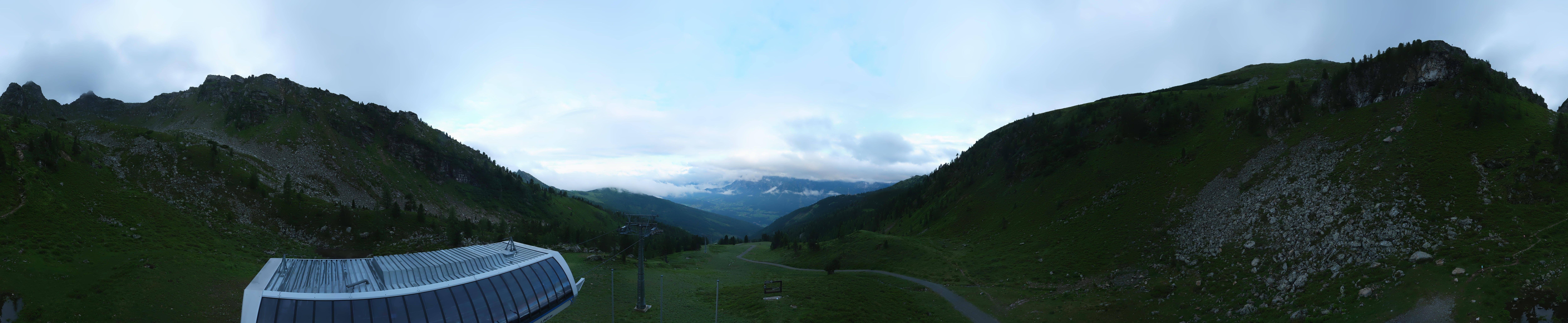 Archived image Webcam Hauser Kaibling, Styria - View towards Schladminger Tauern