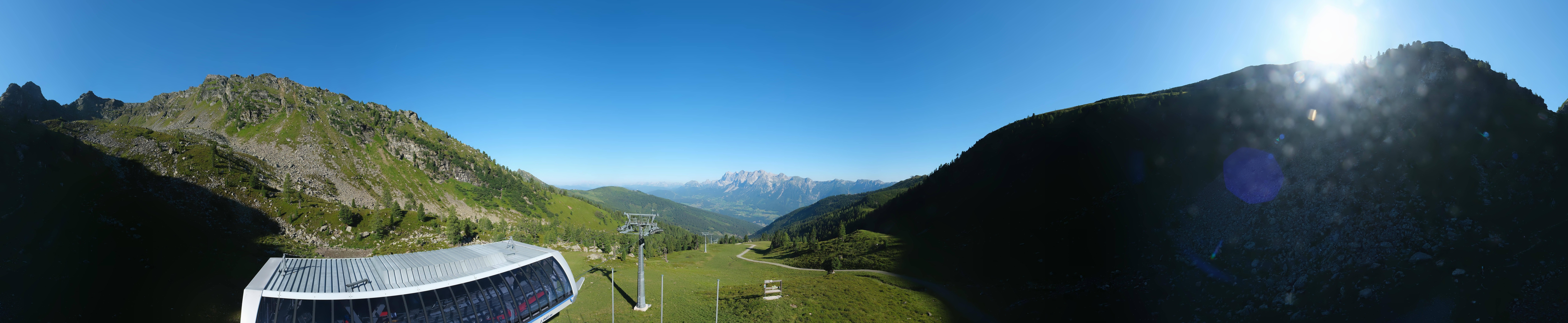 Archived image Webcam Hauser Kaibling, Styria - View towards Schladminger Tauern