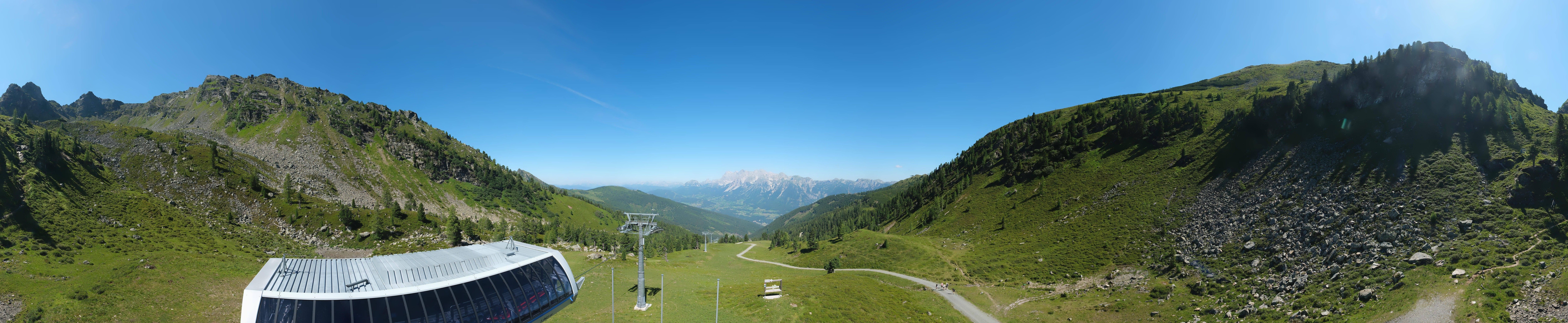 Archived image Webcam Hauser Kaibling, Styria - View towards Schladminger Tauern