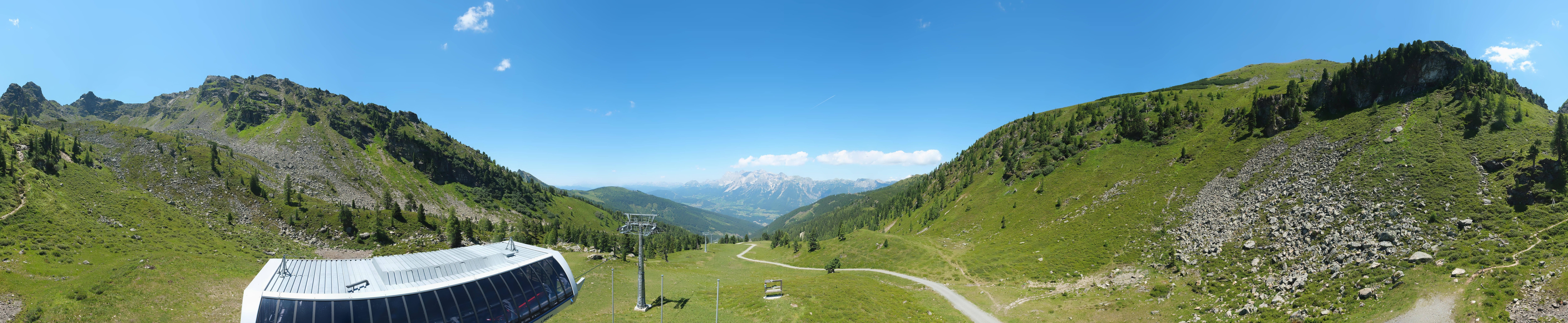 Archived image Webcam Hauser Kaibling, Styria - View towards Schladminger Tauern