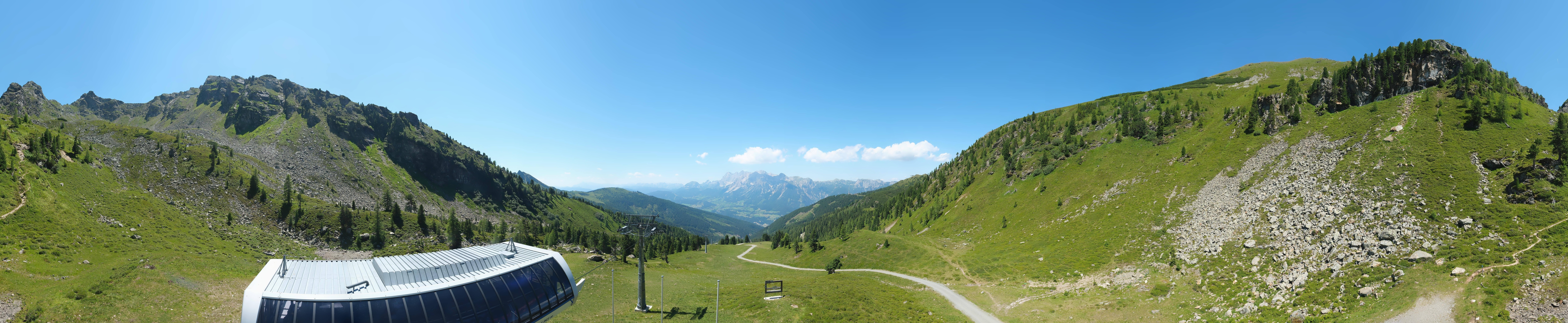 Archived image Webcam Hauser Kaibling, Styria - View towards Schladminger Tauern