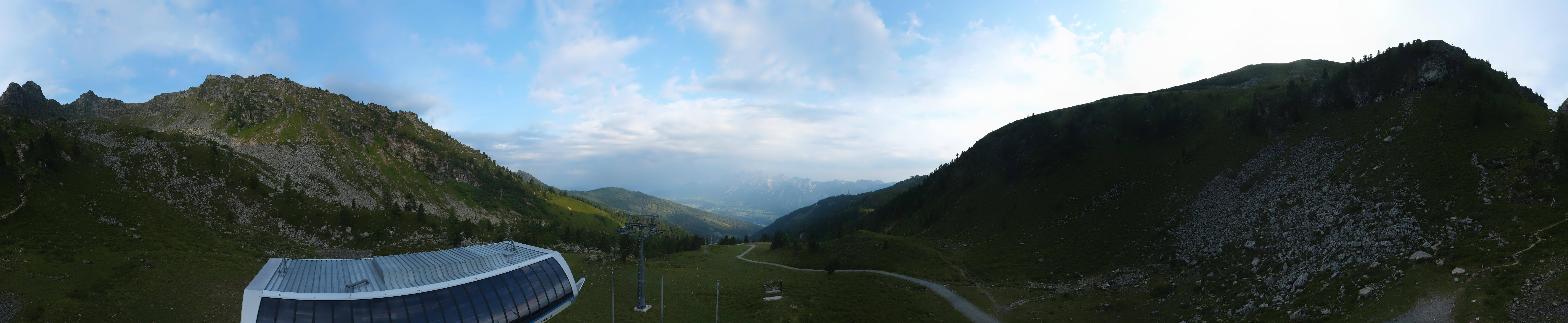 Archived image Webcam Hauser Kaibling, Styria - View towards Schladminger Tauern