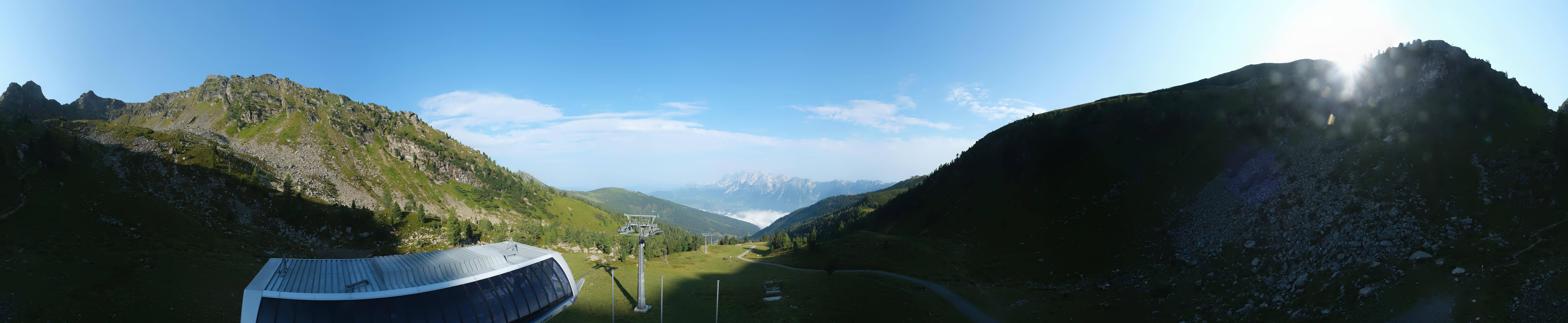 Archived image Webcam Hauser Kaibling, Styria - View towards Schladminger Tauern