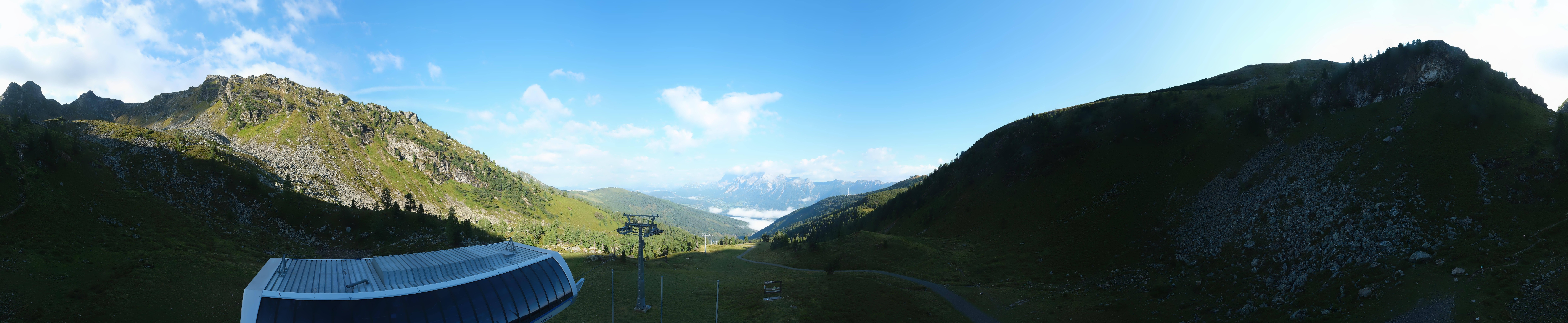 Archived image Webcam Hauser Kaibling, Styria - View towards Schladminger Tauern