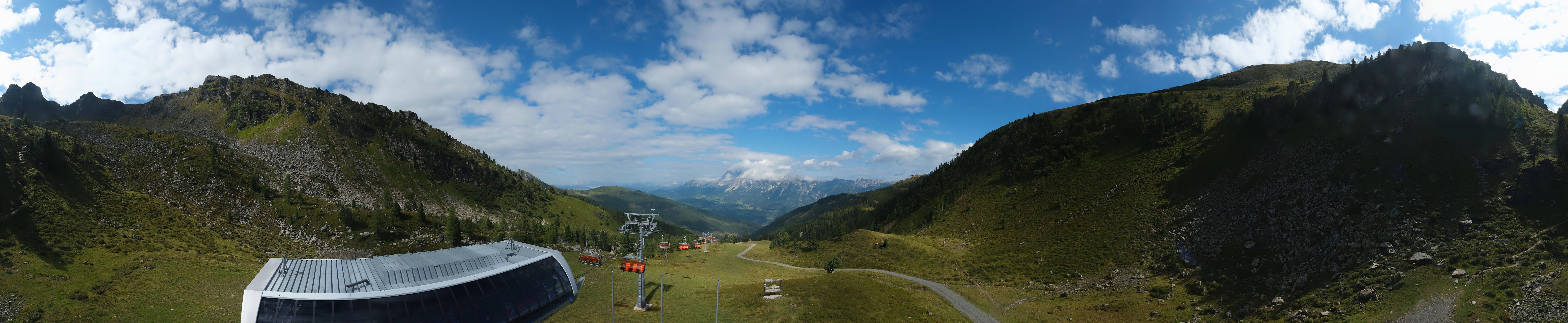 Archived image Webcam Hauser Kaibling, Styria - View towards Schladminger Tauern