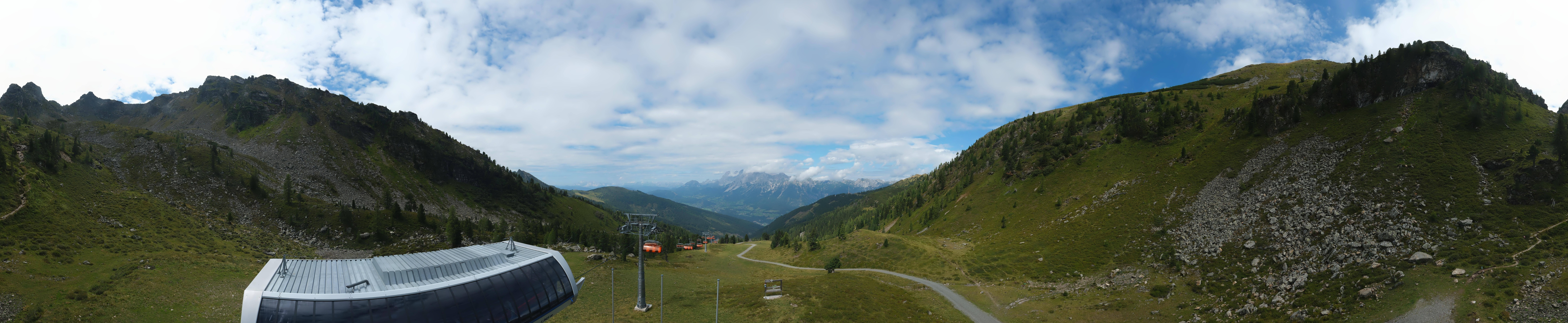 Archived image Webcam Hauser Kaibling, Styria - View towards Schladminger Tauern