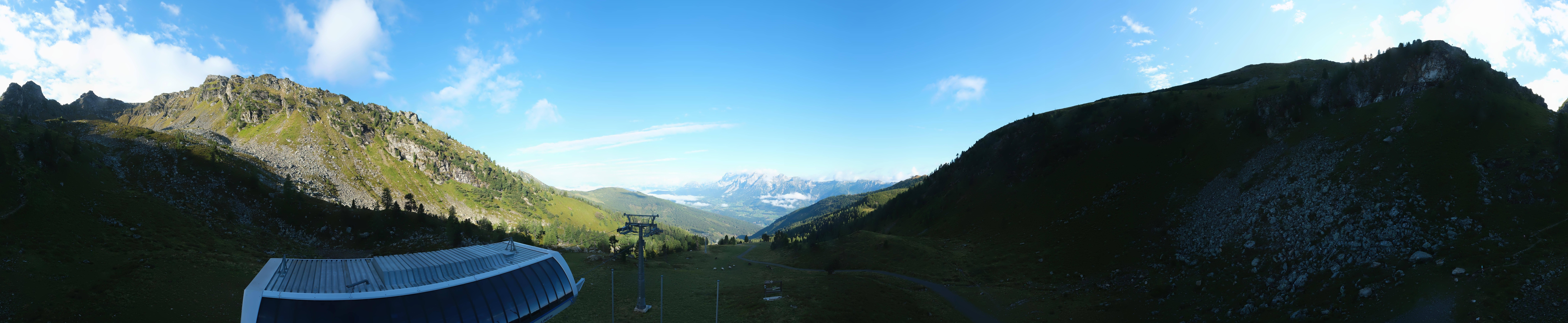 Archived image Webcam Hauser Kaibling, Styria - View towards Schladminger Tauern