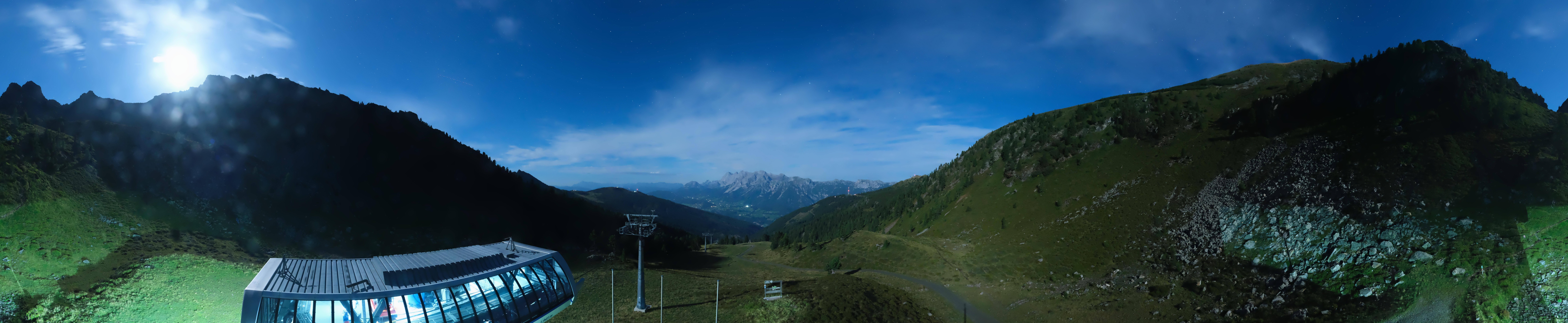 Archived image Webcam Hauser Kaibling, Styria - View towards Schladminger Tauern