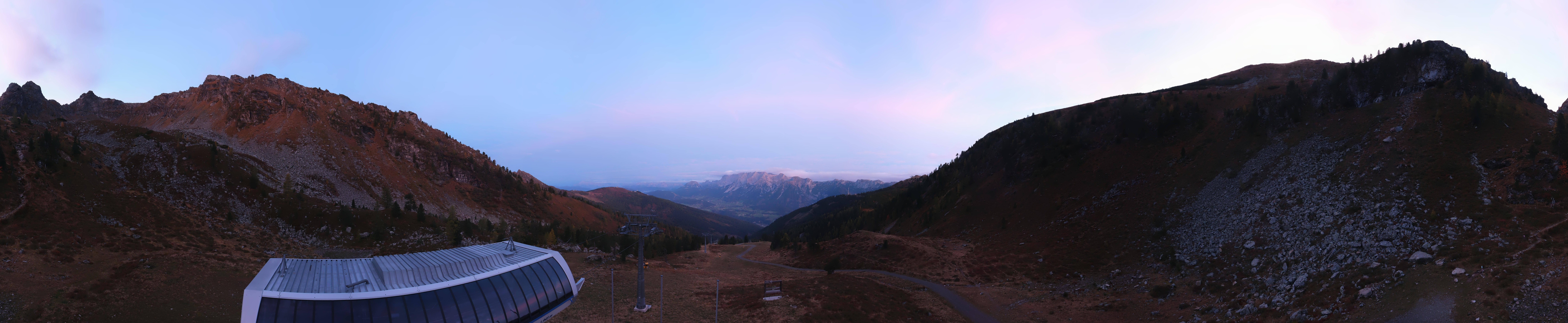 Archived image Webcam Hauser Kaibling, Styria - View towards Schladminger Tauern
