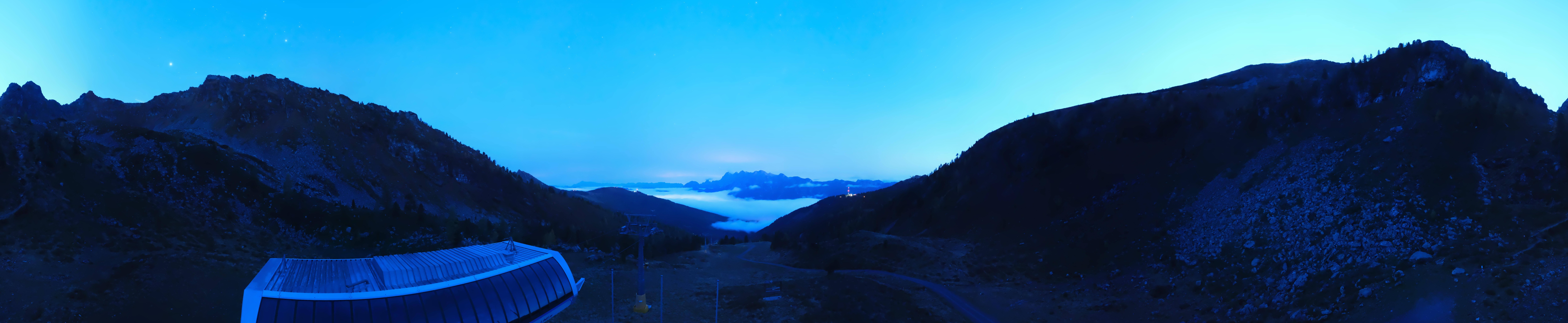 Archived image Webcam Hauser Kaibling, Styria - View towards Schladminger Tauern