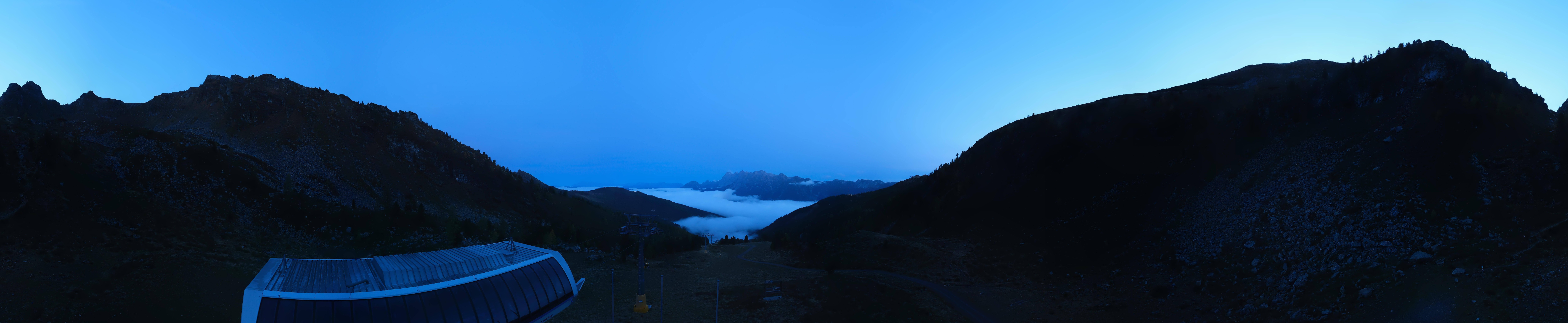 Archived image Webcam Hauser Kaibling, Styria - View towards Schladminger Tauern