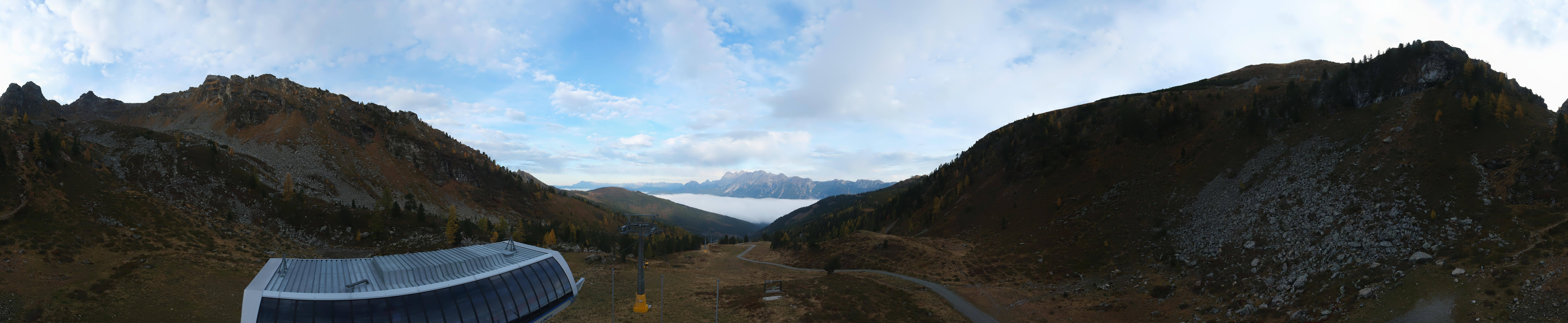 Archived image Webcam Hauser Kaibling, Styria - View towards Schladminger Tauern