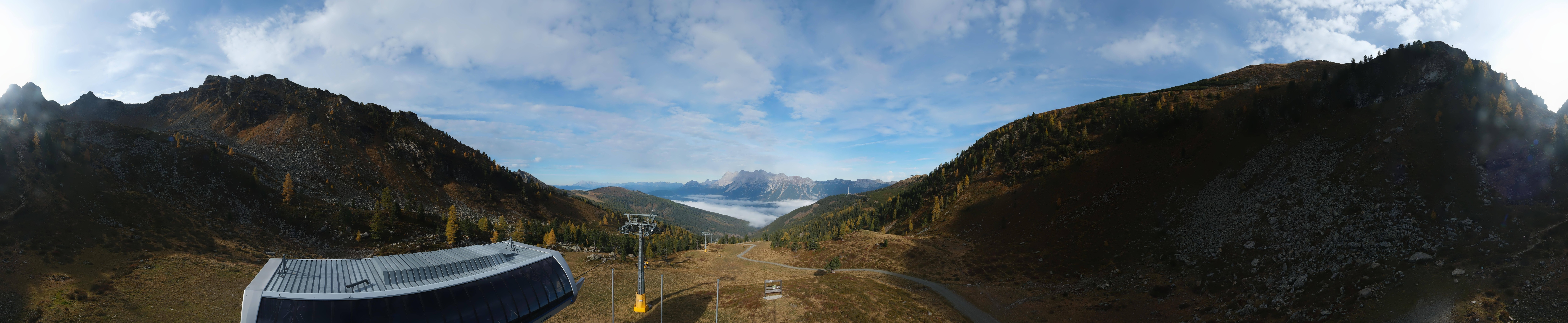 Archived image Webcam Hauser Kaibling, Styria - View towards Schladminger Tauern