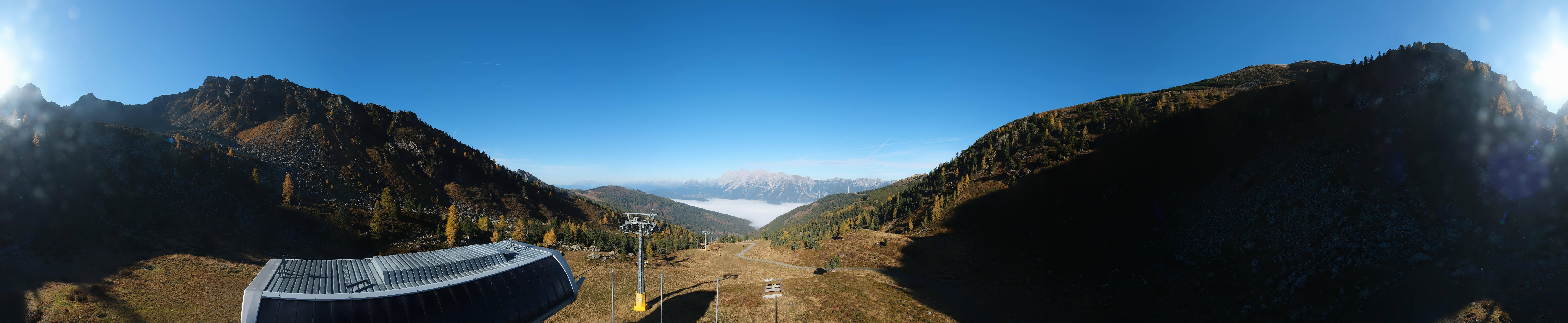 Archived image Webcam Hauser Kaibling, Styria - View towards Schladminger Tauern