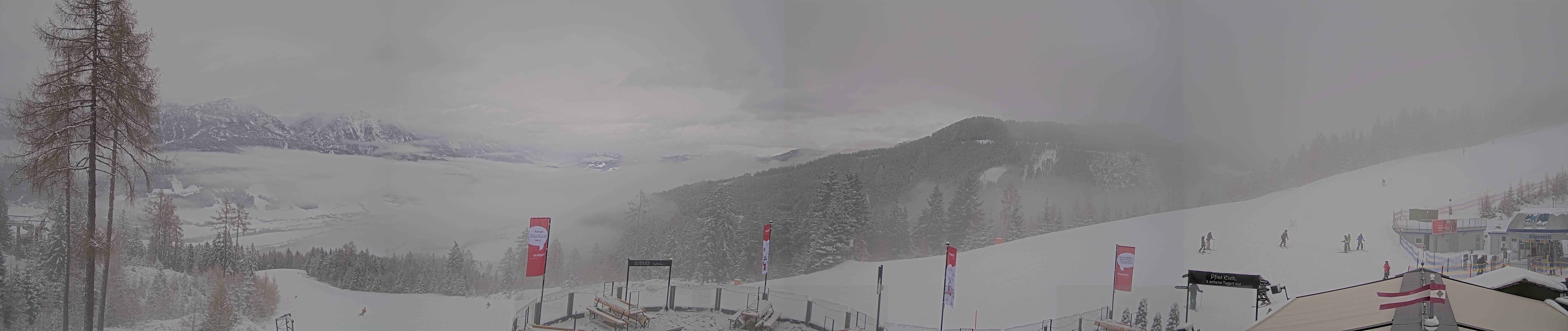 Archiv Foto Webcam Hauser Kaibling - Blick ins Ennstal von der Knapplhütte