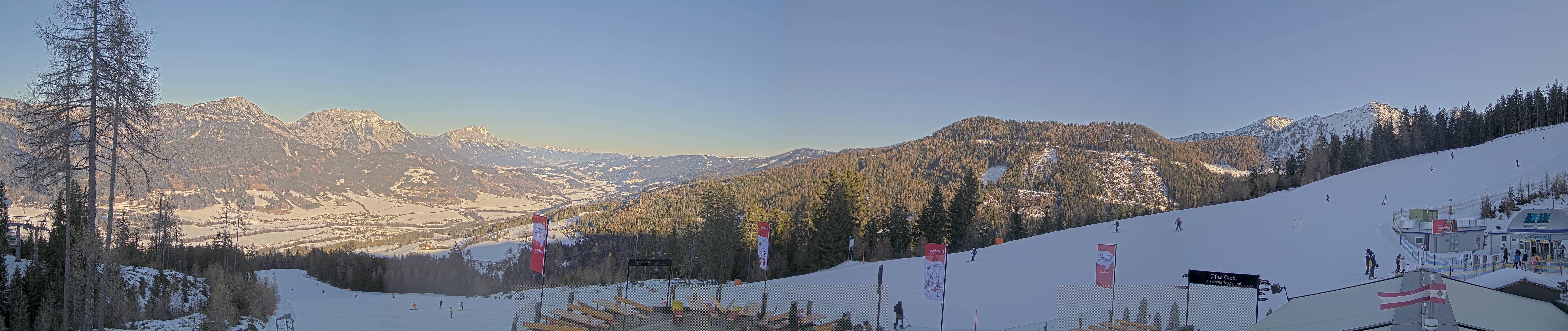 Archiv Foto Webcam Hauser Kaibling - Blick ins Ennstal von der Knapplhütte