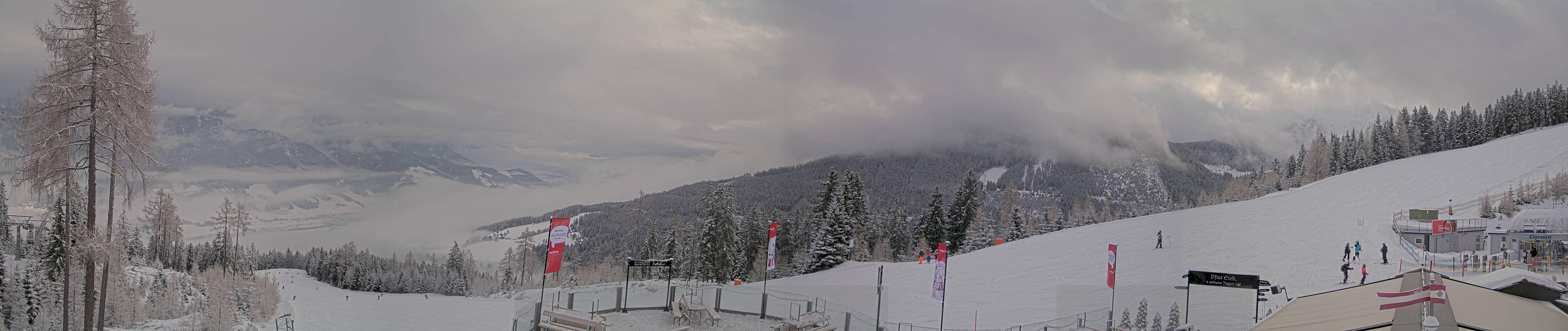 Archiv Foto Webcam Hauser Kaibling - Blick ins Ennstal von der Knapplhütte
