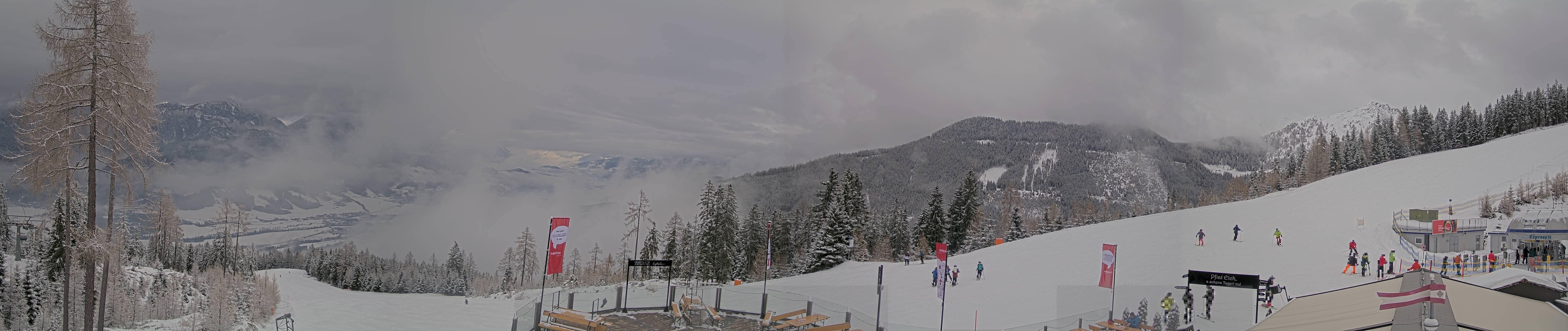 Archiv Foto Webcam Hauser Kaibling - Blick ins Ennstal von der Knapplhütte