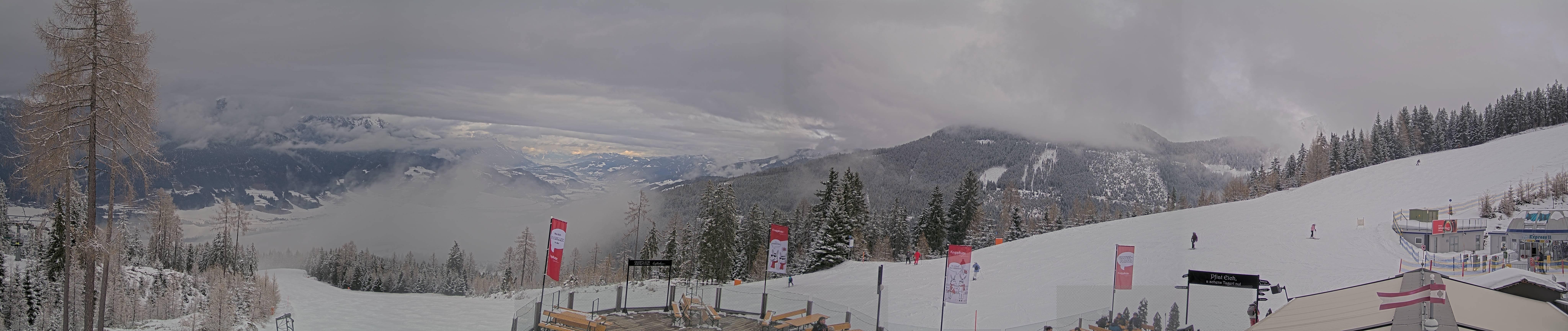 Archiv Foto Webcam Hauser Kaibling - Blick ins Ennstal von der Knapplhütte