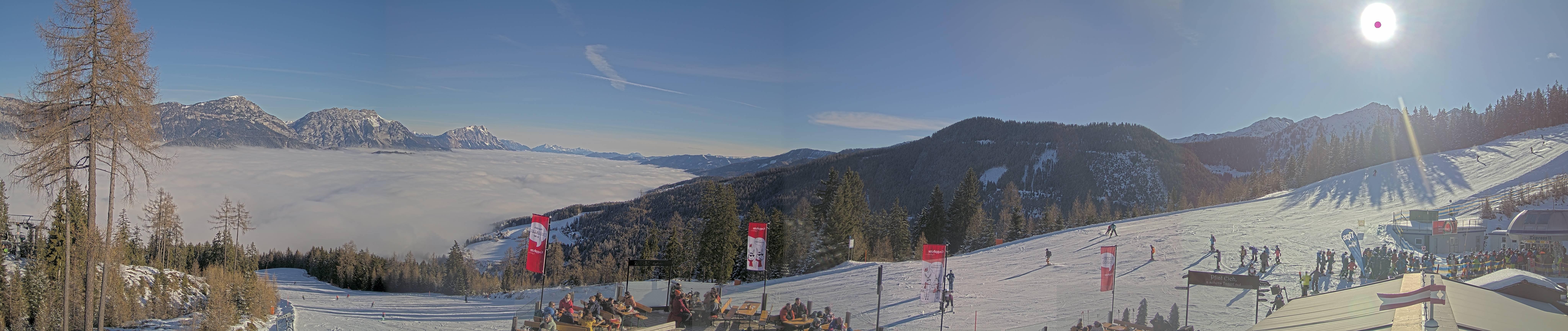 Archived image Webcam Hauser Kaibling - View towards valley Enns