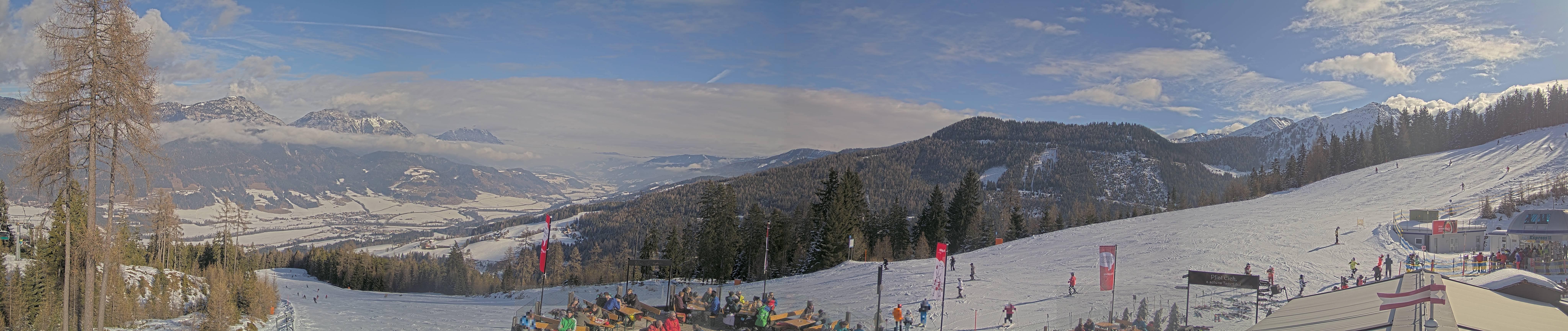 Archiv Foto Webcam Hauser Kaibling - Blick ins Ennstal von der Knapplhütte